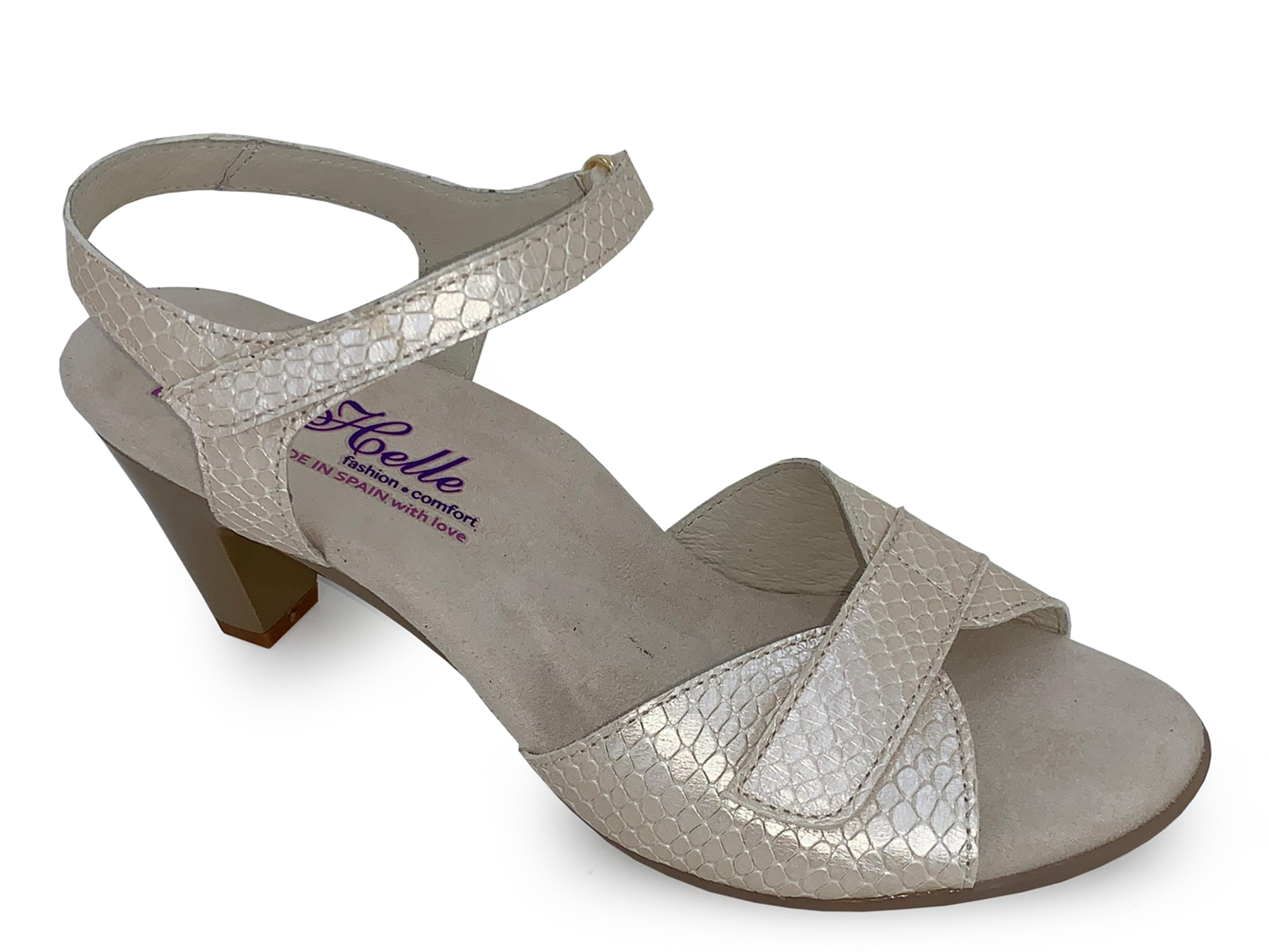 Helle Comfort Eudora Silver Wedge Sandal Women's sizes 37-41 NEW!!! 