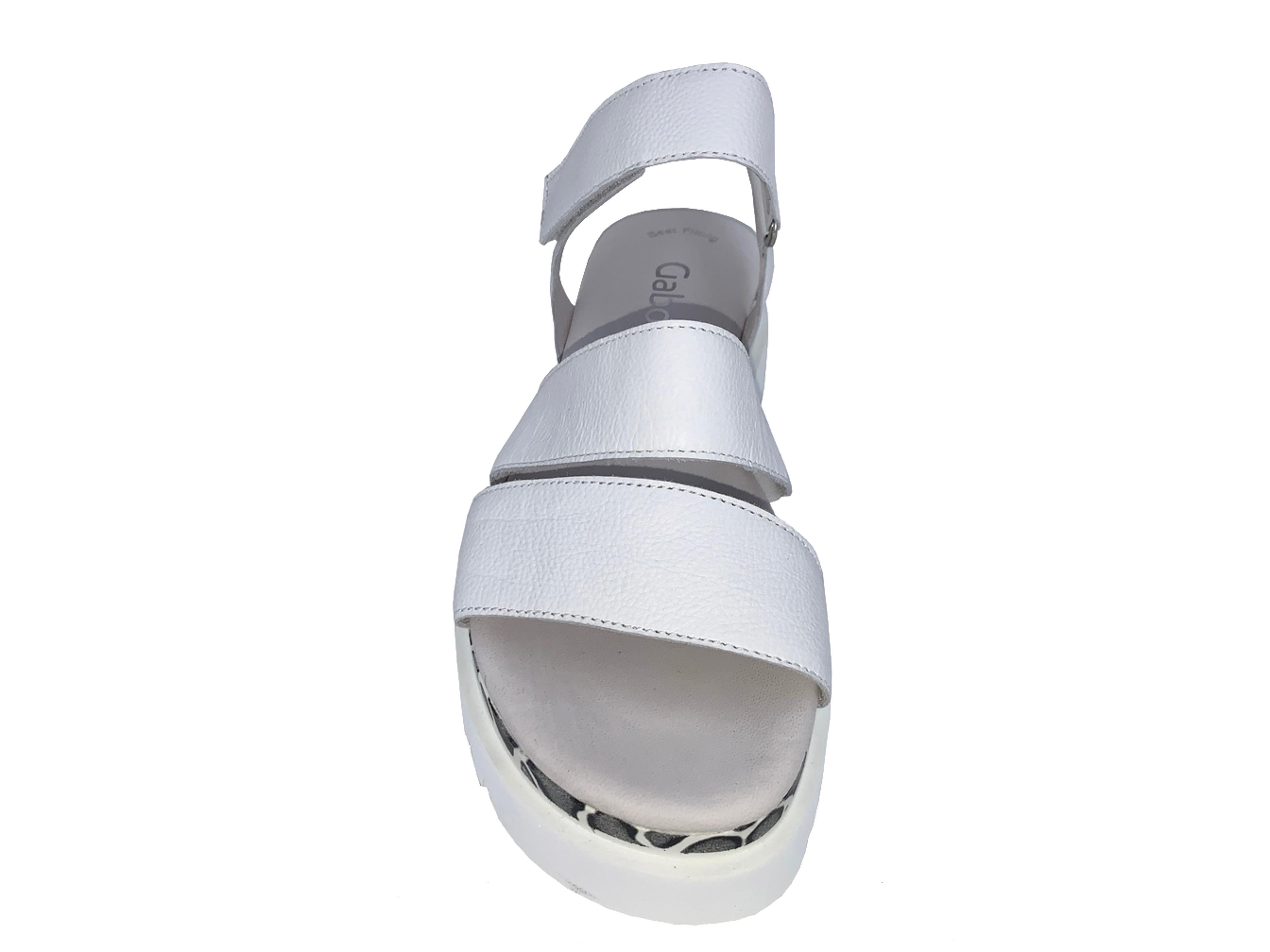 Sprout Defekt Fremme Gabor 4.610 Raffe Women`s Platform Sandal White : The Shoe Spa